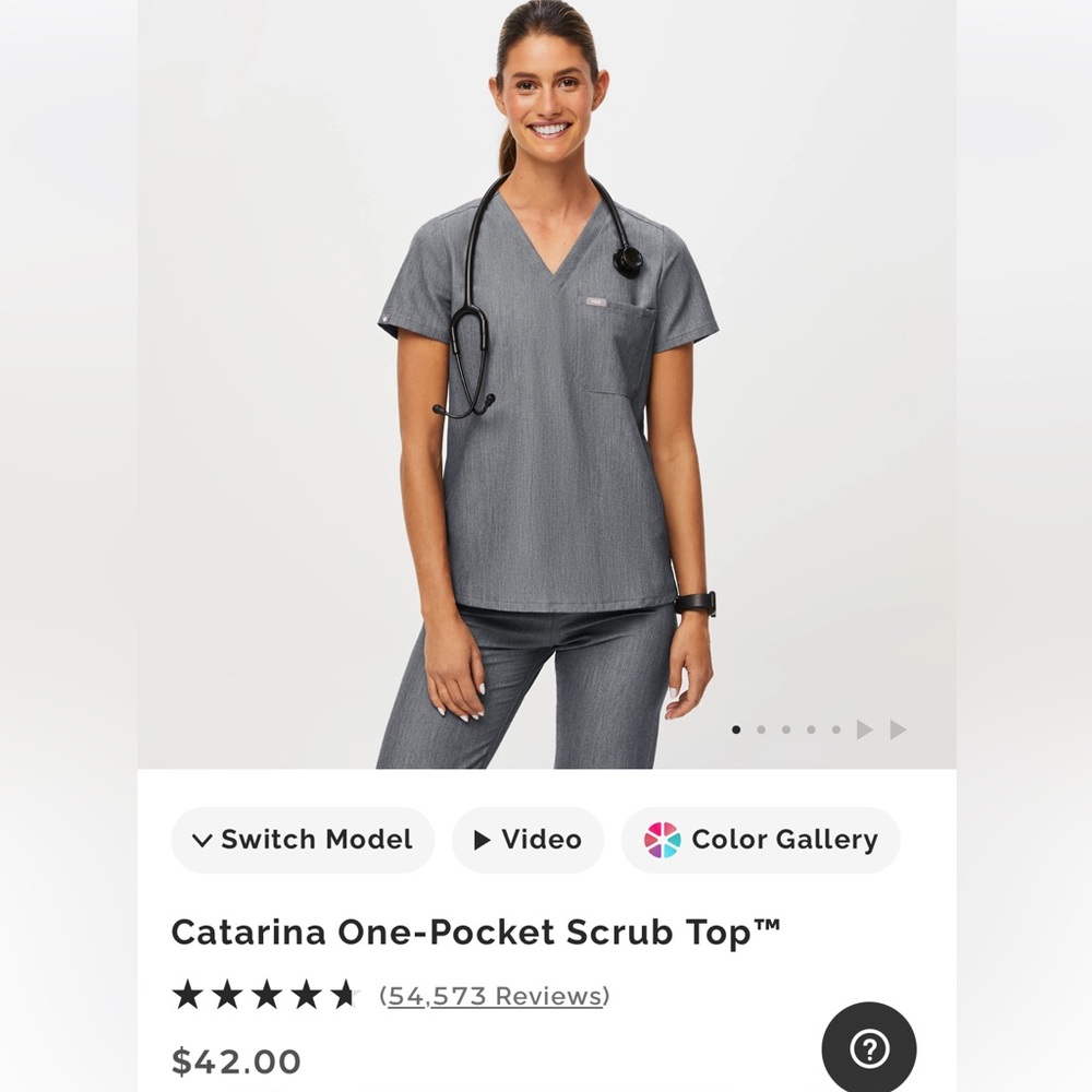 Figs Catarina One-Pocket Scrub Top